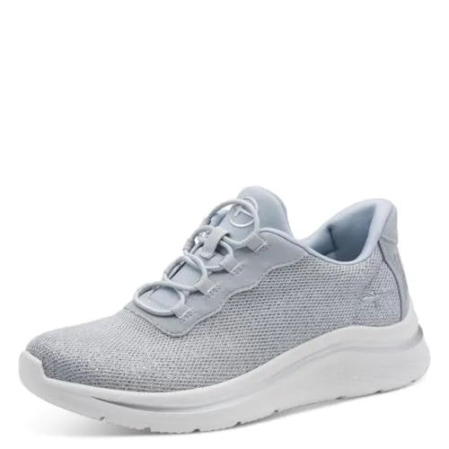 Tamaris Comfort Damen Sneaker Low 8-83726-45 LT Blue (blau, 38 EU) - Sneaker mit praktischem Schnellverschluss für einfaches Anziehen. Flexibles Step-In-Design und herausnehmbares Fußbett bieten individuellen Komfort. Hochwertige Materialien garantieren Stil und Bequemlichkeit im Alltag.