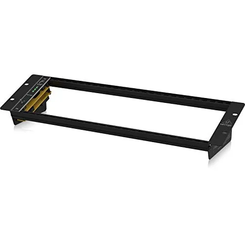 Behringer EURORACK RACK 19" Desktop/Rack-Mount Kit - Audio-Mischpult-Zubehör: Robustes 19" Rack-Gehäuse für 84 HP Eurorack-Synthesizer, inklusive kompakter Stromversorgung und 52 Gleitmuttern für einfache Modul-Positionierung.