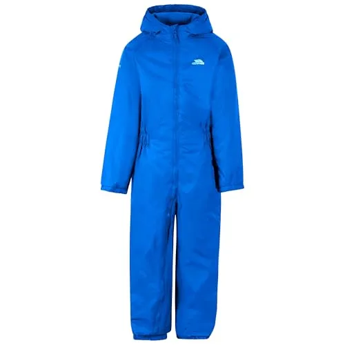 Trespass Kinder Regenanzug Dripdrop - Das Trespass Dripdrop Regenset für Kinder bietet optimalen Schutz an regnerischen Tagen. Die Jacke und Hose sind aus wasserfestem Material, leicht und bequem – perfekt für unbeschwerte Abenteuer im Freien.