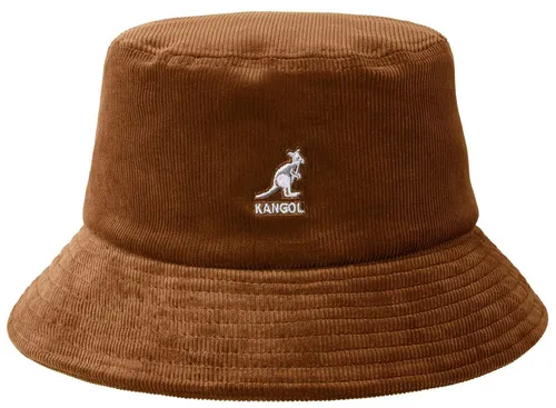 Kangol Unisex Cord Bucket Fischerhut, Braun (Wood WD207), L - Fischerhüte für Damen, aus 98 % Baumwolle für hohen Tragekomfort und stylisches Design im angesagten Cord-Look.