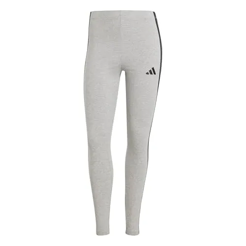Adidas Essential Leggings Damen - grau, komfortabel und stylisch - Hosen für Damen, ideal für Sport und Freizeit. Das stretchige Material sorgt für maximale Bewegungsfreiheit und Komfort, während die klassischen 3-Streifen einen sportlichen Look verleihen.