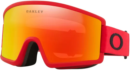 Oakley Target Line M Skibrille redline/fire iridium - Die Oakley Target Line M Skibrille bietet ein großes Sichtfeld und optimale Helmkompatibilität. Mit flexibler O Matter-Chassis und feuchtigkeitsableitendem Fleece für hohen Tragekomfort – ideal für Skifahrer.