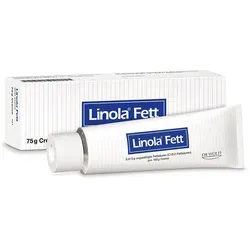 Linola Fett 75 G - Medizinische Körperpflege zur Unterstützung bei atopischem Ekzem, mit ungesättigten Fettsäuren für intensive Feuchtigkeit und Linderung trockener Haut.