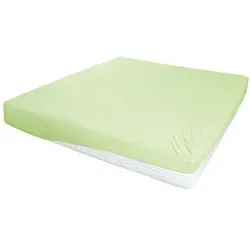 Jersey-Elasthan Boxspringbetttuch, grün - Bettlaken aus hochwertigem Jersey-Elasthan, perfekt für Boxspringbetten. Maße: 150x26 cm. Genießen Sie den Komfort und die perfekte Passform für erholsamen Schlaf.