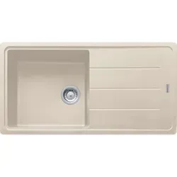 Franke Fragranit Spülbecken BFG 611 - Beige, 970x500 mm - Hochwertiges Fragranit Spülbecken BFG 611 in Beige, ideal für moderne Küchen. Mit kompakten Abmessungen und platzsparendem Siphon gestaltet es die Küchenarbeit komfortabel und effizient.