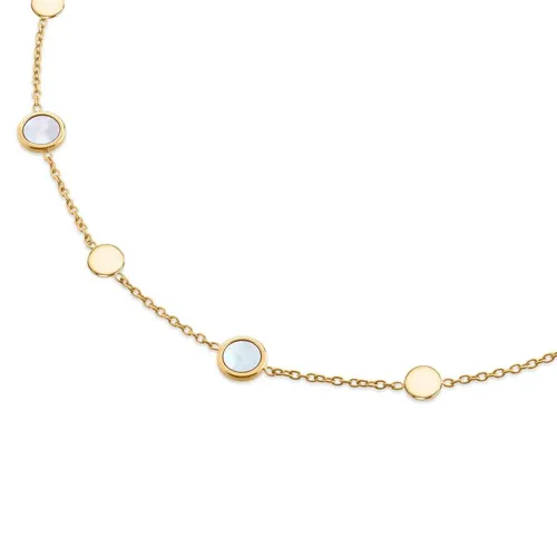 Boccia Titanium Collier Perlmutt gelbgoldfarben 08056-02 - Halskette aus Titan mit edlem Perlmutt und gelbgoldfarbener Akzentuierung, perfekt für elegante Anlässe und den täglichen Gebrauch.