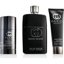Gucci Guilty Pour Homme EDP Geschenkset 90 ml – Eleganter Herrenduft - Herrendüfte – Das Geschenkset enthält 90 ml EDP, 50 ml Duschgel und 75 ml Deodorant Spray für einen betörenden Duft und perfekte Pflege.