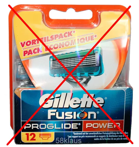 Gillette Fusion ProGlide Power Rasierklingen 4 Stück - Herren Rasierklingen mit 5 präzisen Klingen für eine sanfte und gründliche Rasur, ideal für empfindliche Haut.