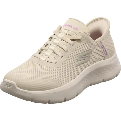 Skechers Damen Sneakers - Hands Free Slip-Ins in Creme, 41 EU - Damen-Sneaker mit exklusivem Fersenkissen für sicheren Halt und leichter ULTRA GO-Dämpfung. Genießen Sie den Komfort der Skechers Air-Cooled Memory Foam Innensohle.