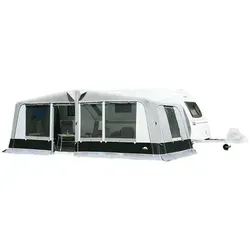 dwt Vorzelt Scala Air 280, grau, 640 cm x 280 cm - Praktisches Vorzelt für Wohnwagen mit Luftschlauch-Konstruktion. Ideal für 2-Jahreszeiten, bietet Stabilität durch Sturmabspannmöglichkeiten und ist schnell aufzubauen.