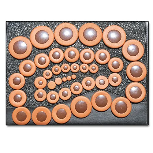 Polster Soundman® Altsaxophon Saxophon Universal Polsterset Saxophonpolster Set Leather Werkstatt Reparatur Wartung Resonatoren aus Kunststoff Pads Kunststoffresonatoren 47 Stück 47
