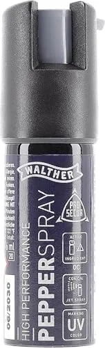 Walther Pfefferspray ProSecur 16 ml - Pfefferspray & KO-Spray - Effektives Tierabwehrspray mit 1,5 m Reichweite, kompakt und leicht bedienbar für schnellen Selbstschutz.