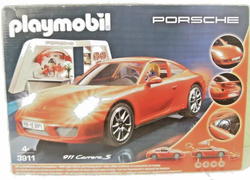 Playmobil Porsche 911 Carrera S 3911 - Classic Cars - Playmobil Auto PKW für Kinder ab 5 Jahren, detailgetreue Nachbildung des Porsche 911 Carrera S, ideal für kreative Rollenspiele und Fahrzeugliebhaber.