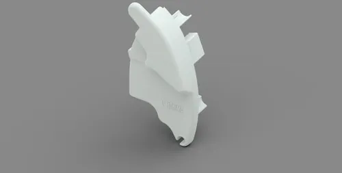 Linker Frontblendenverschluss, weiß - Fiamma Ersatzteil Nr. 98665-02- - passend zu F65L