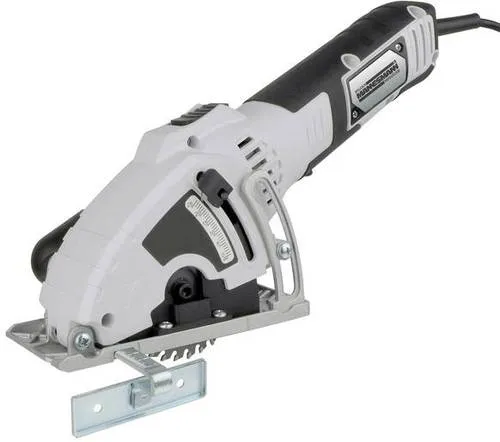 Brüder Mannesmann Handkreissäge 600W - Präzise Schnitte leicht gemacht - Sägen: Mini-Handkreissäge mit 600W, stufenlos einstellbarer Schnitttiefe und drei hochwertigen Sägeblättern für vielseitige Anwendungen und sauberes Arbeiten.