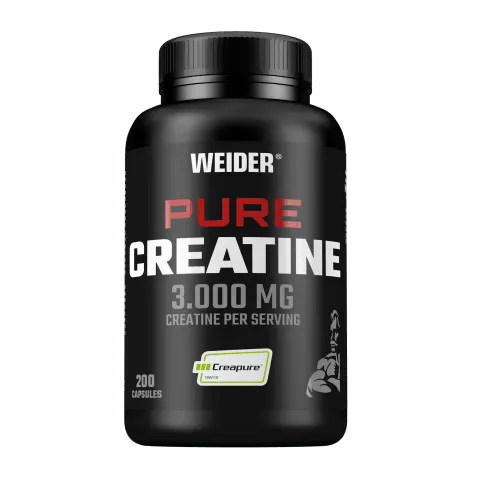 Weider Creatine Capsules - 100 Kapseln für Muskelzuwachs - Protein Shakes & Muskelaufbau, 3000 mg Kreatin Monohydrat pro Portion, ideal vor, während und nach dem Training, ohne Zuckerzusatz, für optimale Fitnessleistung.