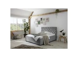 Relita Polsterbett Miami 180x200 cm - Betten mit klassischem Chesterfield Design, höhenverstellbar für optimalen Schlafkomfort und viel Platz.