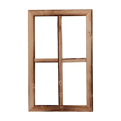 UNUS Deko Fenster aus Holz im Vintage Design - Wand- & Tischbilderrahmen im Shabby Chic Look, ideal zur Präsentation von Fotos und als vielseitige Deko für jeden Anlass.