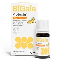 BiGaia Protectis Tropfen Vitamin D 10 ml - Praktische Tropfen zur Unterstützung der täglichen Vitamin D-Zufuhr. Ideal für die ganze Familie, einfach zu dosieren und sorgt für eine unkomplizierte Anwendung.