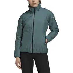 adidas Performance Winterjacke Terrex - Wasserabweisend & Isoliert für Damen - Funktionsjacke für Outdoor-Abenteuer, bietet atmungsaktive PrimaLoft® Isolation und wasserabweisende Beschichtung. Praktisch in Pack-it-Tasche verstaubar und ideal für kalte Tage.