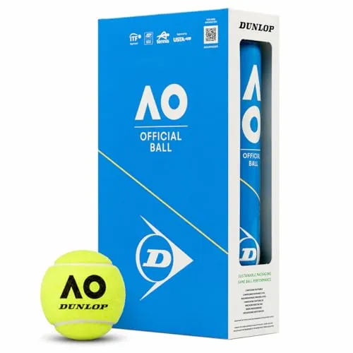 Dunlop Tennisball Australian Open - für Sand, Hartplatz und Rasen (2x4 Bälle)