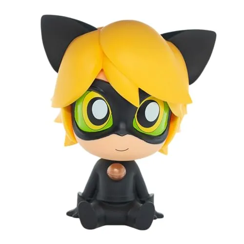 Plastoy Chibi Spardose Katze schwarz - Spardose für Kinder mit robuster Bauweise und intensiven Farben, die für einen gleichmäßigen Farbauftrag sorgen. Ideal, um das Sparen spielerisch zu fördern.