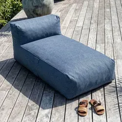 Modulare 2-Sitzer-Gartenmöbel Oviala Mixi mit Chaiselongue - Gartenmöbel-Set mit 1 Sessel und 1 Chaiselongue, wasserabweisend und UV-beständig für maximalen Komfort im Freien. Perfekt für entspannte Stunden im Garten.