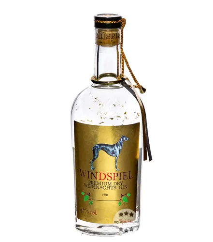 Windspiel Weihnachts-Gin - Gin mit weihnachtlichen Geschmacksnoten, perfekt für Geschenke und festliche Anlässe. Hochwertiges Design für echte Wacholder-Fans.