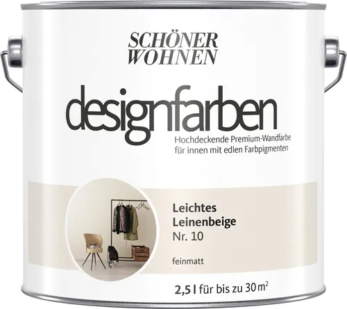 Wandfarbe Designfarbe Beige Leichtes Leinenbeige Schöner Wohnen 2,5L