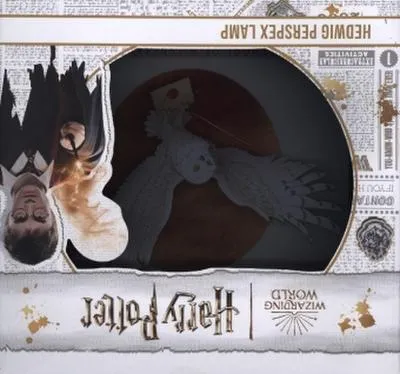 Harry Potter Perspex Leuchte Hedwig - Stehlampe mit Harry Potters Eule Hedwig, energieeffizientes LED-Nachtlicht, stoßfest und ideal für Fans, die ihre Räume magisch beleuchten möchten.