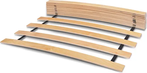 WOODRAM Rollrost 80x200 cm - Hochwertiger Rolllattenrost aus 17 gebogenen Birkenholzlatten, klappbar und vielseitig einsetzbar für alle Matratzentypen. Ideal für erholsamen Schlaf und einfache Montage.