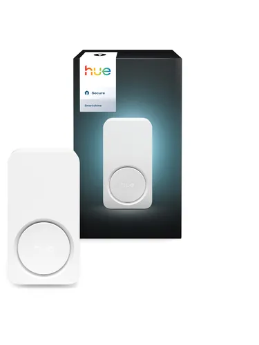 Philips Hue Secure Smart Chime 929003745301 - Türsprechanlage mit einfacher Installation, warnt Sie mit individuellen Melodien, wenn jemand an Ihrer Tür klingelt – für mehr Sicherheit in Ihrem Zuhause.