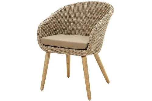 OUTFLEXX Gartensessel Borneo - Eleganter Cocktail-Sessel von OUTFLEXX, ca. 60 x 65 x 84 cm, mit robustem Aluminiumgestell und stilvollem Polyrattan-Geflecht. Ideal für entspannte Stunden im Garten oder auf der Terrasse.