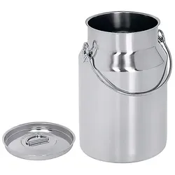 Contacto Transportkanne 2 l mit Deckel - Edelstahl Transportkanne 2 l mit Tragebügel, extra schwere Qualität für sicheres Transportieren von Flüssigkeiten, ideal für Ausflüge und Veranstaltungen.