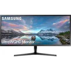 Samsung 34" S34J550WQU UWQHD Monitor - Ultrawide 34" Business-Monitor mit 3440 x 1440 Pixeln, ideal für Multitasking und beeindruckende Bildqualität dank WQHD-Auflösung und 21:9 Seitenverhältnis.
