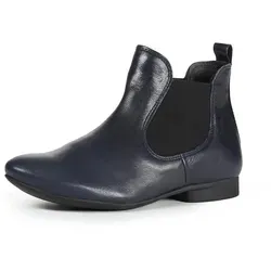 Think Stiefeletten Guad-2 navy 414-8130 Gr. 41,5 - GUD 744 - Elegante Chelsea-Booties in navy mit seitlichen Gummizügen. Die neue Sohle bietet verbesserten Komfort und Stabilität. Ideal für femininen Look, auch zu Röcken. Hochwertiges, vegetabil gegerbtes Leder sorgt für ein angenehmes Tragegefühl.