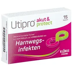 Klinge Pharma UTIPRO akut & protect Hartkapseln 15 St. - Arzneimittel für akute Beschwerden, bietet schnellen Schutz und Linderung – ideal für eine schnelle Genesung.