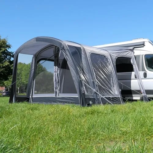 yourGEAR Manarola Air Vorzelt - Aufblasbares Vorzelt für Wohnmobile mit 10m² Fläche, schnellem Aufbau und UV-Schutz 50+. Ideal für Kastenwagen und Campingbus, inklusive Luftpumpe und Zubehör.