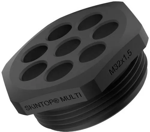 Lapp SKINTOP MULTI-M 32X1,5 - 52220146 - Sonstige Elektroinstallationsartikel mit 8-facher Leitungseinführung; halogenfrei, UV-beständig und bietet Schutzart IP 66, 67, 68 - ideal für anspruchsvolle Anwendungen.