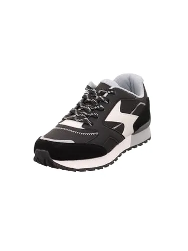 Superfit Dash Sneaker Schwarz/Hellgrau (0000) 40 - Stylischer Sneaker für Kinder in modernem Sport-Lifestylelook. Mit atmungsaktivem Futter und herausnehmbarer Einlegesohle bietet er optimalen Komfort und Flexibilität für jeden Freizeitspaß.