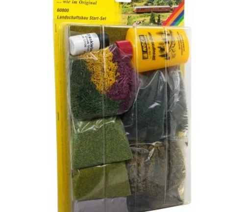 NOCH 60800 Landschaftsbau Start-Set - Landschaftsbau Set mit hochwertigem Islandmoos, ideal für den kreativen Modellbau und die Gestaltung von Landschaften.