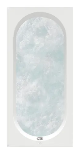 Villeroy & Boch Oberon Rechteck-Whirlpool Combipool Comfort (CC) mit Multiplex Trio (Wasserzulauf) Technik Position 1 1700 x 700 x 475 mm - Weiß Alpin - UCC177OBE2B1V01