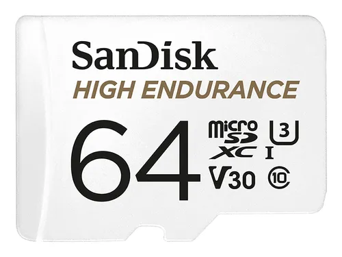 SanDisk Micro SDXC High Endurance 64 GB - Schnelle 100 MB/s, ideal für Dashcams und Überwachungssysteme, wasser- und bruchsicher mit Rescue Pro Deluxe Datenrettung
