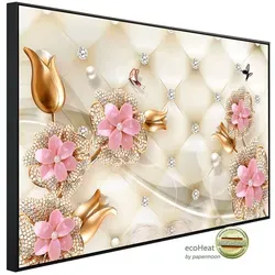 Papermoon Infrarotheizung INFRAROT-BILD-HEIZUNG mit Blumenmotiv, TÜV-Rheinland zertifiziert - Elegante Infrarotheizung mit Blumenmotiv, ideal für Indoor-Montage. Genießen Sie angenehme Strahlungswärme und eine einfache Bedienung mit externem Thermostat. Made in Germany, wartungsfrei und energieeffizient.