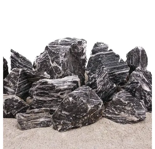 Aquaone Zebrasteine für Aquarien – 10 kg Mix M bis XL - Zebrasteine in klassischem schwarz-weiß gestreiften Design, ideal für Aquascaping. Pro Einheit erhalten Sie 10 kg in verschiedenen Größen von M bis XL. Perfekt für eine individuelle Gestaltung Ihres Aquariums.