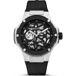 Cerruti 1881 Herrenuhr Lucardo Automatikuhr CIWGR0007101 - Elegante Automatikuhr mit skelettiertem Zifferblatt und robustem Mineralglas. Das Silikonarmband sorgt für hohen Tragekomfort. Perfekt für stilbewusste Männer, die Wert auf Präzision legen.