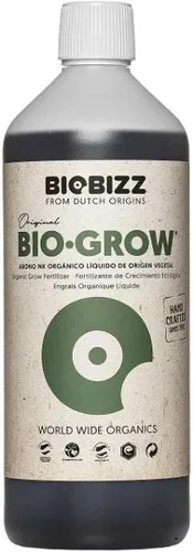 BioBizz Grow Dünger Bio-Grow 1 L Pflanzendünger Sofort- und Langzeitwirkung