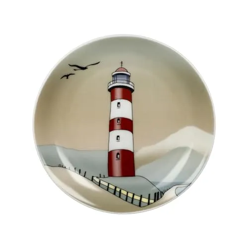 Goebel Miniteller Sammelteller Lighthouse Leuchtturm Ø 10cm Porzellan