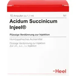 Acidum Succinicum Injeel Ampullen - Homöopathische Einzelwirkstoffe für eine sanfte Unterstützung des Körpers, ideal bei Erschöpfung und zur Förderung des Wohlbefindens.