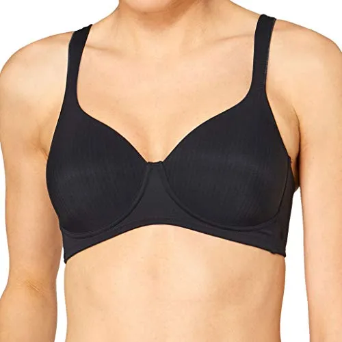 Triumph Damen T-Shirt BH Modern Soft + Cotton, Schwarz, Gr. 95C - Klassische BHs für Damen mit hohem Baumwoll-Anteil, bügellos und besonders bequem dank breiter Träger und dehnbarer Stretch-Cups.